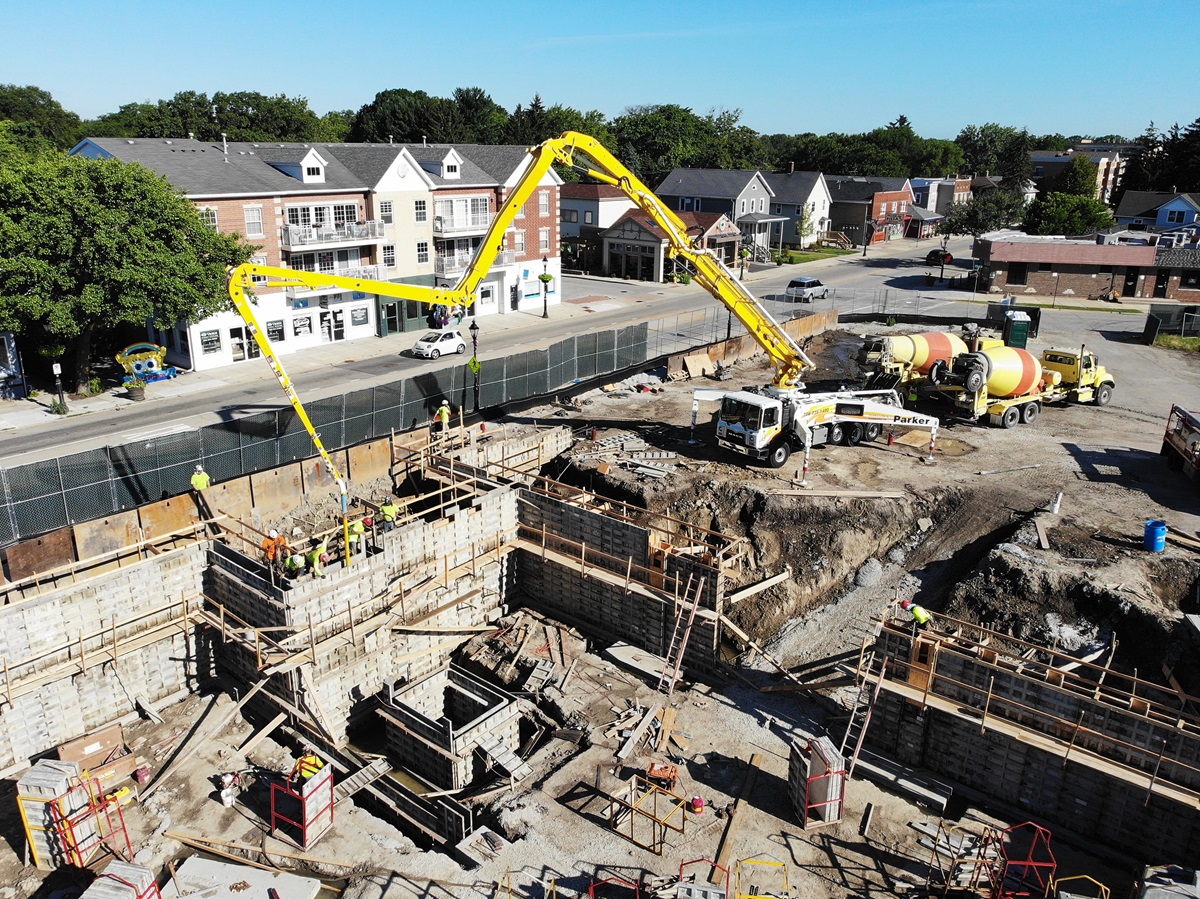 Harmony Square construction on June 24, 2024